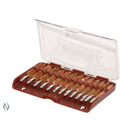 TIPTON BRONZE BORE BRUSH SET 13 PIECE 17 - 45 CAL - SKU: T-BBBS TIPTON BRONZE BORE BRUSH SET 13 PIECE 17 - 45 CAL - SKU: T-BBBS