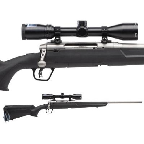 AXIS II XP STAINLESS PACKAGE 22-250 REM 22 inch 4 SHOT DM - SKU: SAV55713