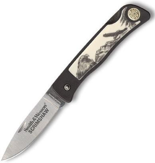 S&W Scrimshaw Eagle Knife - SKU: SW300