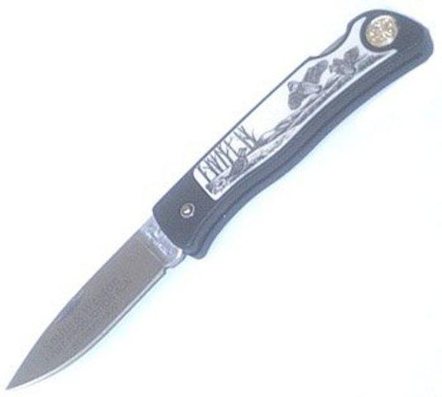 S&W Scrimshaw Quail Knife - SKU: SW302