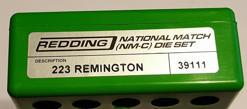 Redding 223 Remington National Match Die Set - SKU: 39111