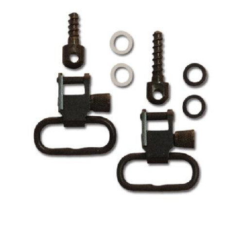 Grovtec Wood Screw Fore End Swivel Set 1 inch Loops Black-Oxide Finish - SKU: GTSW23