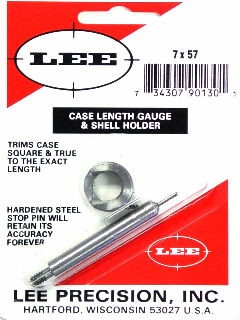 Lee 7x57 Mauser Case Length Gauge - SKU: 90130