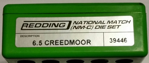 Redding 6.5 Creedmoor National Match Die Set - SKU: 39446