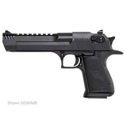 Magnum Research Inc, Desert Eagle 44 Magnum Black with Integral Muzzle Brake - SKU: DE44IMB