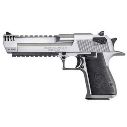 Magnum Research Inc, Desert Eagle 44 Magnum Stainless with Muzzle Brake - SKU: DE44SRMB