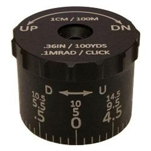 Sightron SIII 6-24x50 Tactical elevation Knob .1 MRAD 14.5 MRAD - SKU: SI-74007