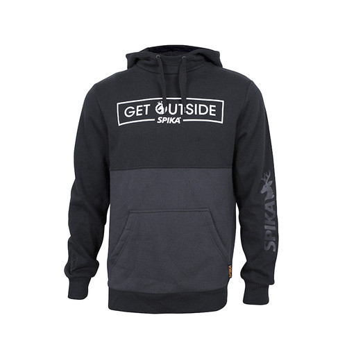 SPIKA - GO HOODIE BLACK GET OUTSIDE - SIZE - 5XL - SKU: GHB-111-5XL