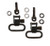 Grovtec Winchester 70A Swivel Set 1 inch Loops Black-Oxide Finish - SKU: GTSW25