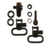 Grovtec Most Pumps and Autos Swivel Set 1 inch Loops Black-Oxide Finish - SKU: GTSW33