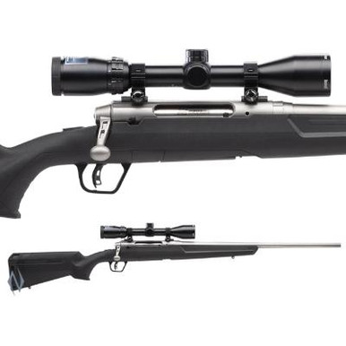 AXIS II XP STAINLESS PACKAGE 243 WIN 22 inch 4 SHOT DM - SAV55714