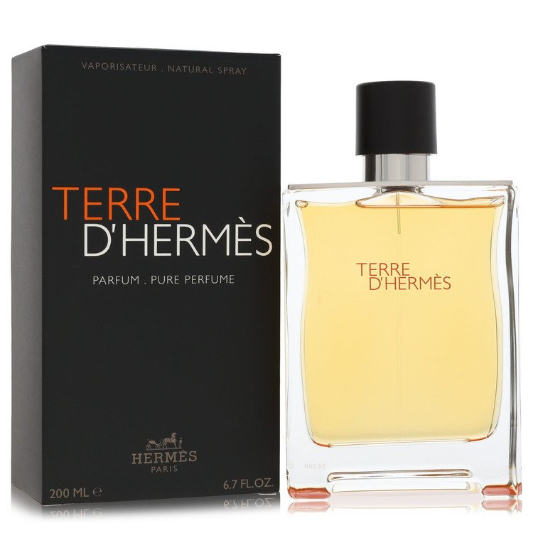 Terre D'Hermes by Hermes Pure Perfume Spray 6.7 oz for Men