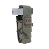 Ranger Green High Speed Gear TACO tourniquet pouch with a C-A-T tourniquet stowed inside, front view with TQ label