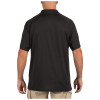 Back view of 5.11 SS Helios Polo showing professional tactical styling and regular fit. | Black