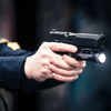 Law enforcement style demonstration of Streamlight TLR‑1 HL tactical light in action