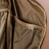 Close-up of Eberlestock Brute 3500 backpack deep side pocket for water bottle or spotting scope.
