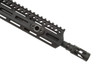 BCM GUNFIGHTER MCMR-SM QD Sling Mount black installed in M-LOK slot on BCM MCMR handguard showing low-profile fitment flush with rail surface and QD socket oriented for sling attachment