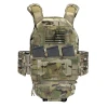 Agilite Battleshell 8019MTC1SZ Multicam mounted on plate carrier lower MOLLE front panel closed view