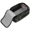 Vertx RLT 50L Duffel Bag VTX-VTX5096 Ranger Green interior open showing full gray-lined main compartment with lid laid flat
