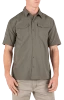 5.11 Tactical Freedom Flex Short Sleeve Shirt - Ranger Green - Front View