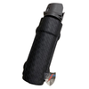 Pepper spray canister secured in the Zero9 case, angled view on a white background