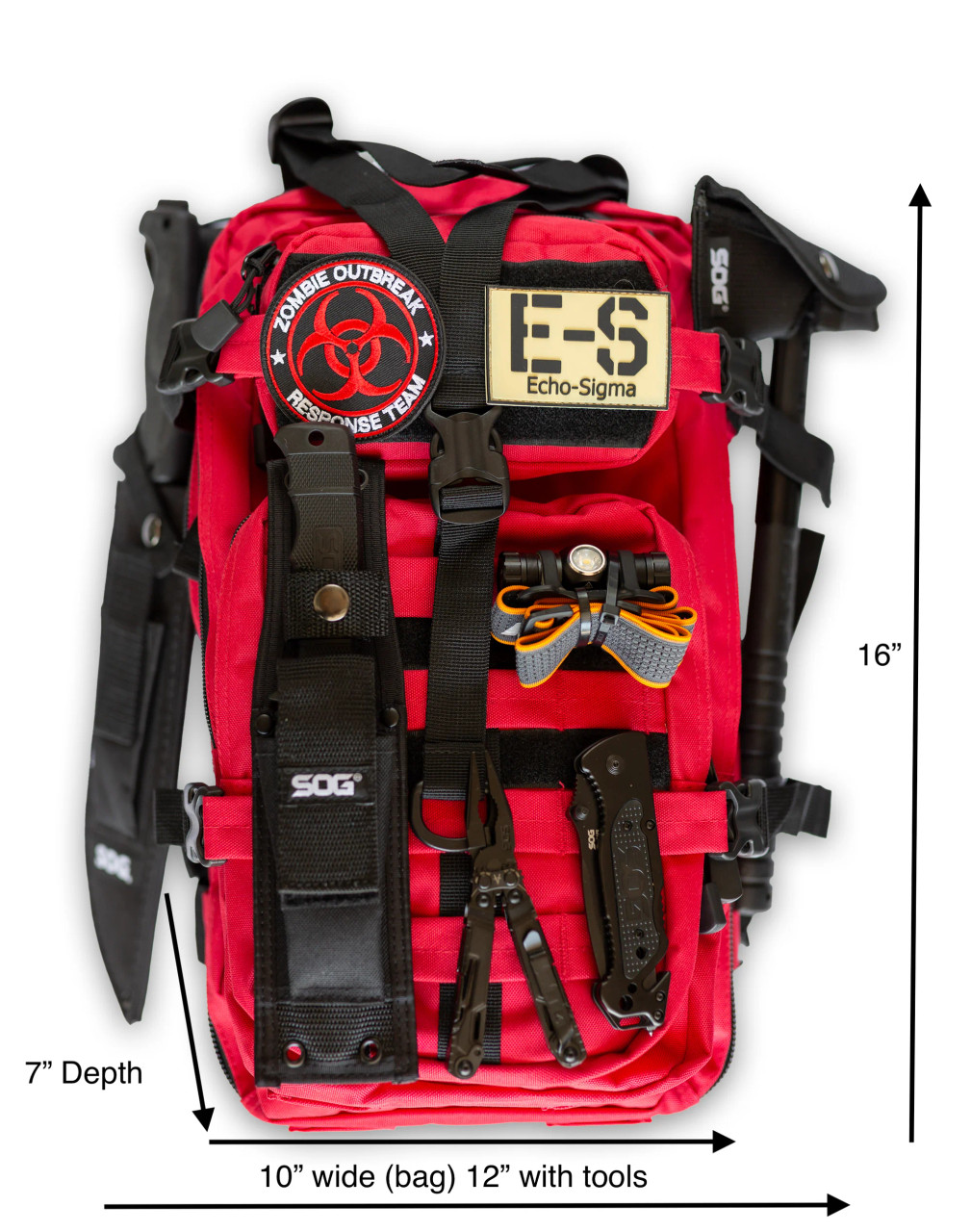 Echo-Sigma Zombie Survival Kit with Trauma Supplies