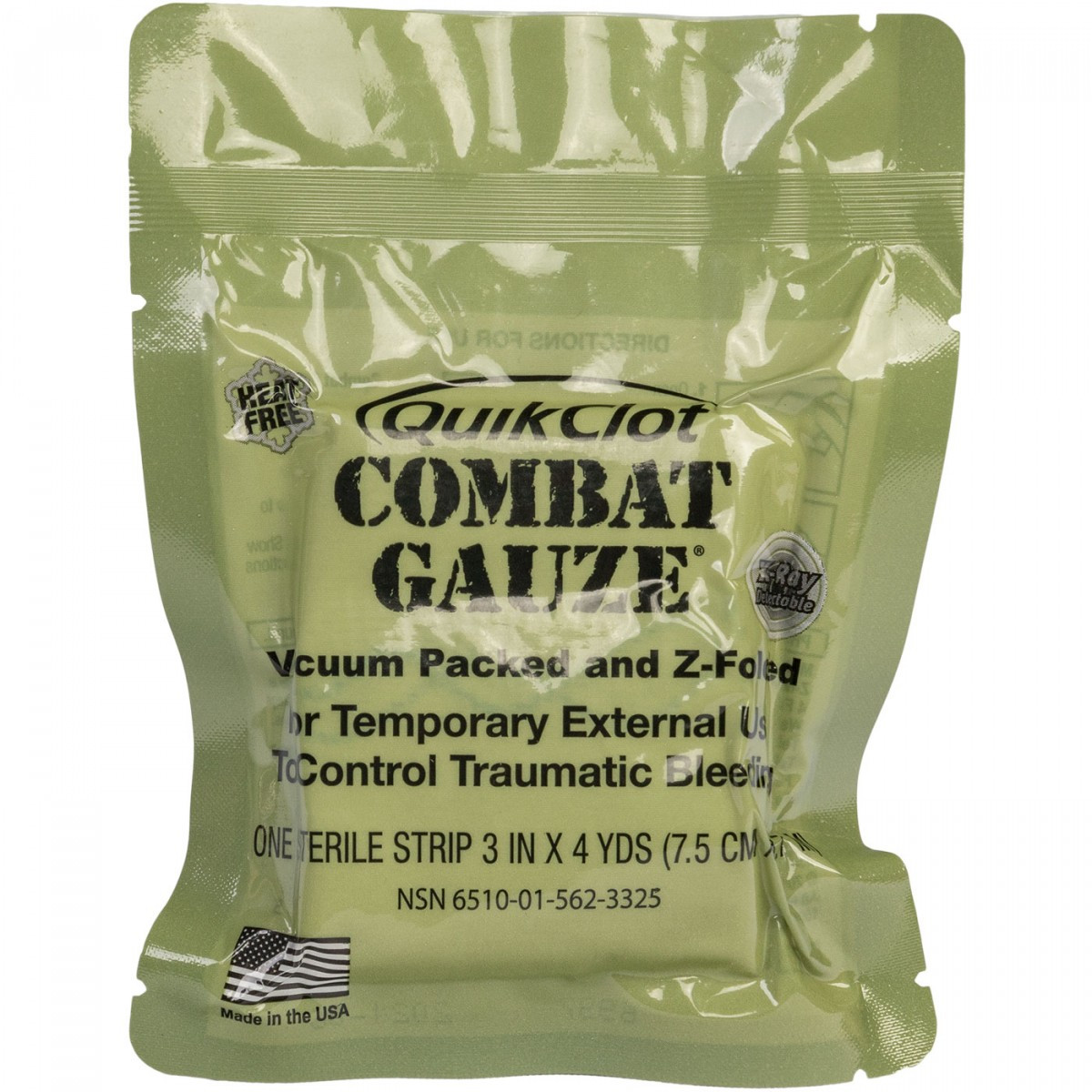 QuikClot Hemostatic Z-Fold Combat Gauze