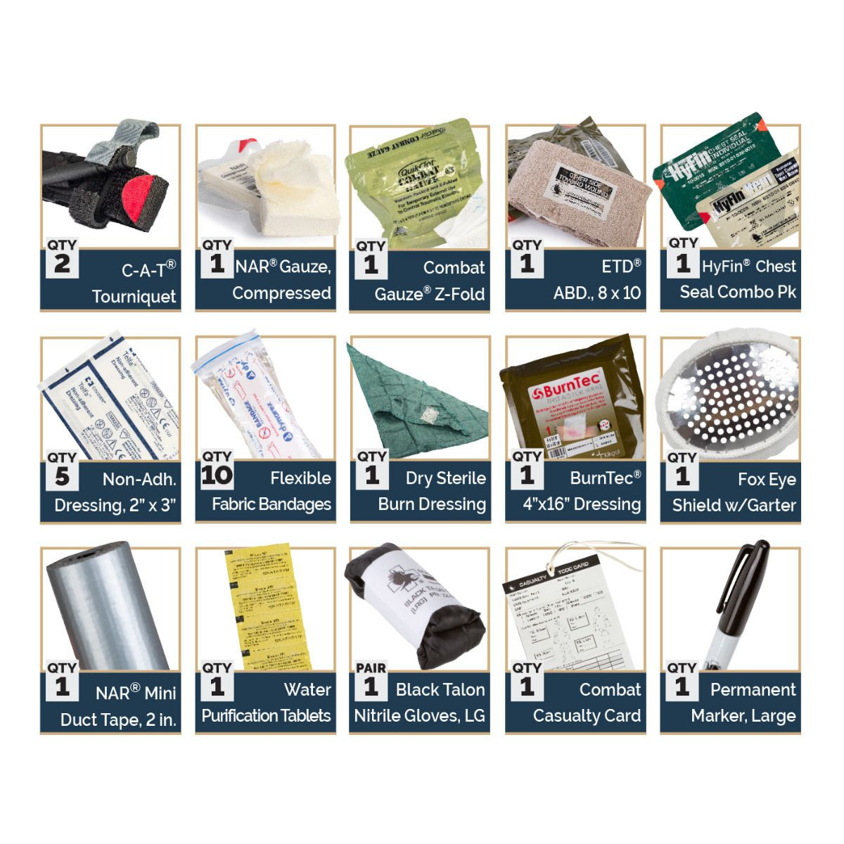 North American Rescue USMC IFAK Re-Supply Kit