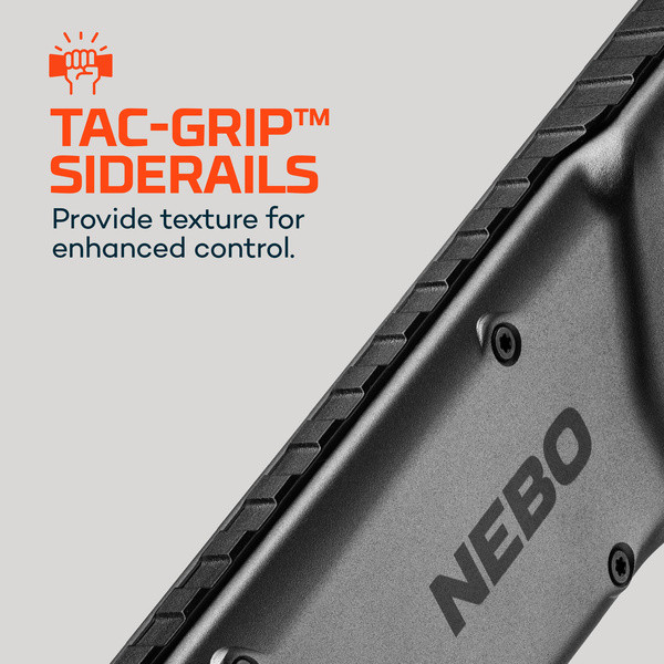 baton flashlight nebo iprotect Flashlight Tactical 5-Mode LED 280 LUMEN Black New iPROTEC NEBO