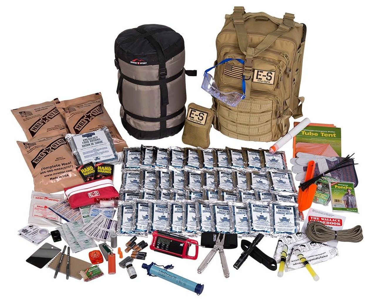 Deluxe Backpack Emergency Kit (for 1 Person) - EmergencyKits.com