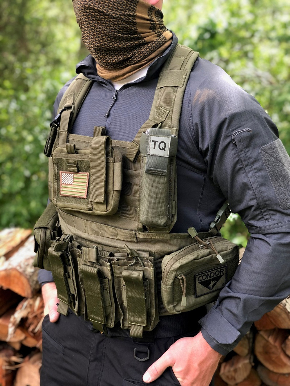 Spec Operator Condor Modular Chest Rig Pro Stacker AR/M4 Combination w/  Molle - Off Grid Preparedness Supply