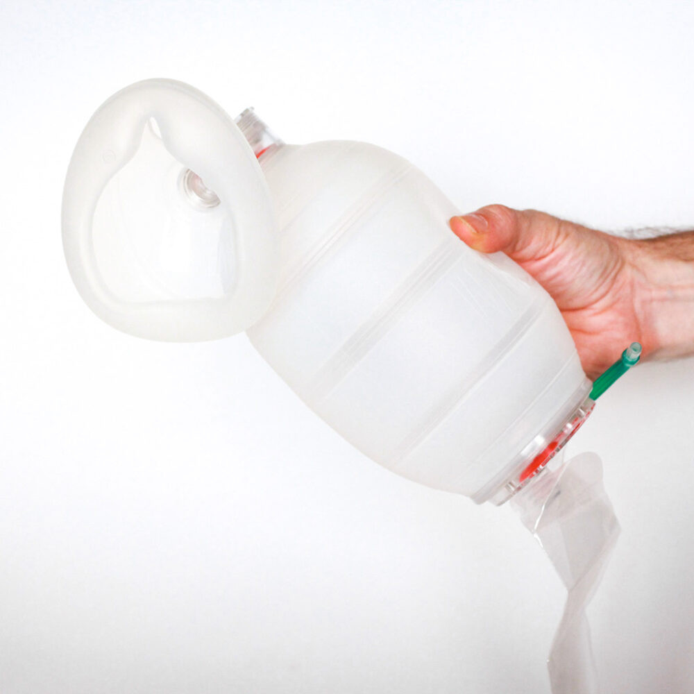 BVM Pocket Bag Valve Mask AIRWAY Resuscitator CPR Manual (PBVMC)