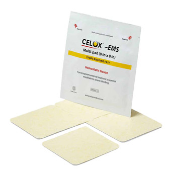  Celox 8x8 EMS Hemostatic Gauze Pad