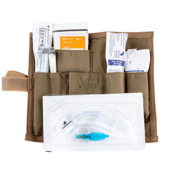 North American Rescue Tactical CricKit closed in 500-denier nylon pouch ready for deployment. North American Rescue Tactical CricKit closed in 500-denier nylon pouch ready for deployment.