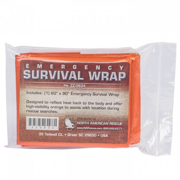 North American Rescue Emergency Survival Wrap | Orange