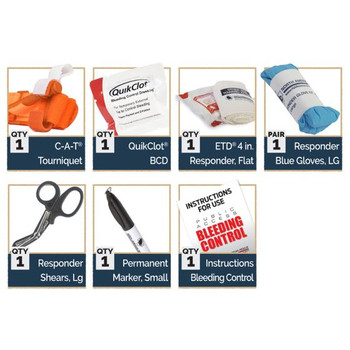 North American Rescue Bleeding Control Kit w/ Quikclot STB Contents