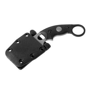 SIG EX-F03 Fixed Blade (Tactical) - 2.25" Hawkbill Blade (Grey Cerakote, Solid Black G10)