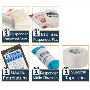 North American Rescue Individual First Aid Kit Components