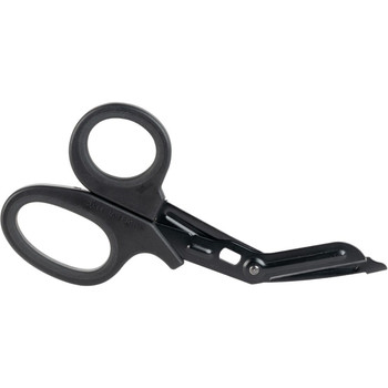 NAR Trauma Shears ZZ-0063 7.25 inch black stainless steel tactical paramedic shears front view
