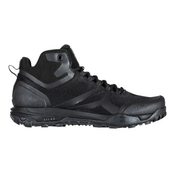 5.11 A/T Mid Boot front view in tactical mid-height design with rugged sole. | Black