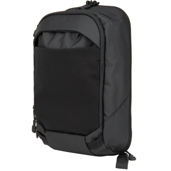Vertx Urban Ghost Sling 10L VTX5304 black full exterior front view showing front panel pocket and top grab handle
