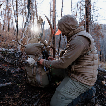 Eberlestock T45 Brute 4500 hunting backpack used as a mule deer hunting pack.