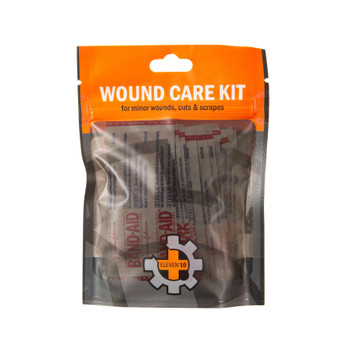 Eleven 10 Wound Care Kit resealable pouch seal close-up showing durable construction