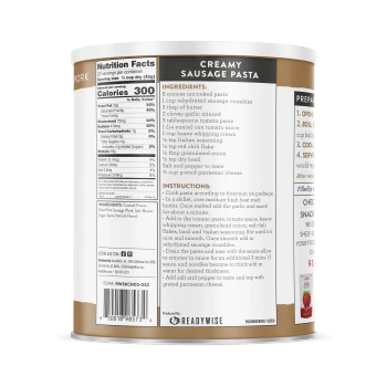 Simple Kitchen Freeze-Dried Sausage Crumbles Can (22 Servings)