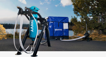 Purpose Built and People Powered
DIVVY® 250 is the only 100% human-powered emergency water supply system on the planet capable of dispensing lifesaving purified water at a rate of 2,500 – 6000 gallons per day. DIVVY can be customized to meet the precise drinking water needs of any concentrated population. Within 20 minutes a single person, without technical training or tools, can assemble the complete system. Universities, corporate campuses, municipal govt’s, NGOs, and healthcare facilities can confidently and cost-effectively deploy DIVVY to provide safe hydration during a water system crisis.