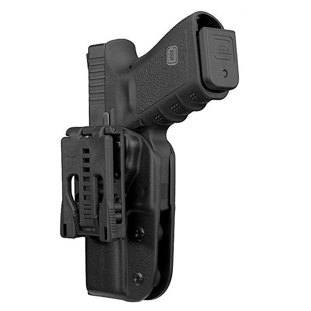 Blade-Tech Tek-Lok Belt Attachment On Handgun