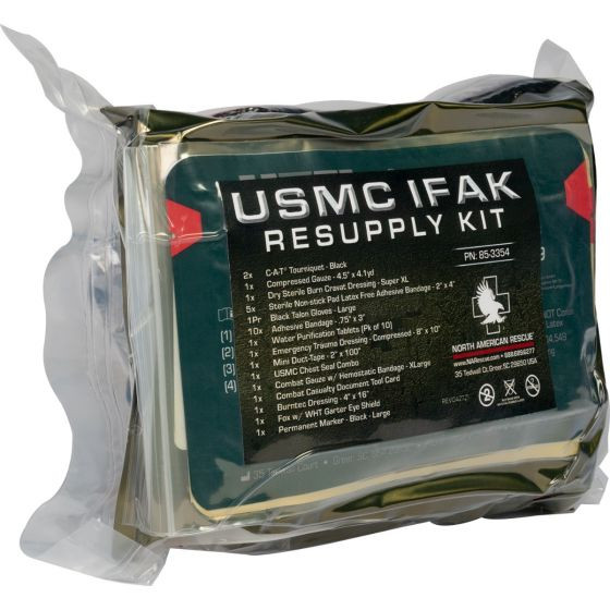 海兵隊 実物 USMC 官給品 IFAK セット North American Rescue USMC IFAK Re-Supply Kit