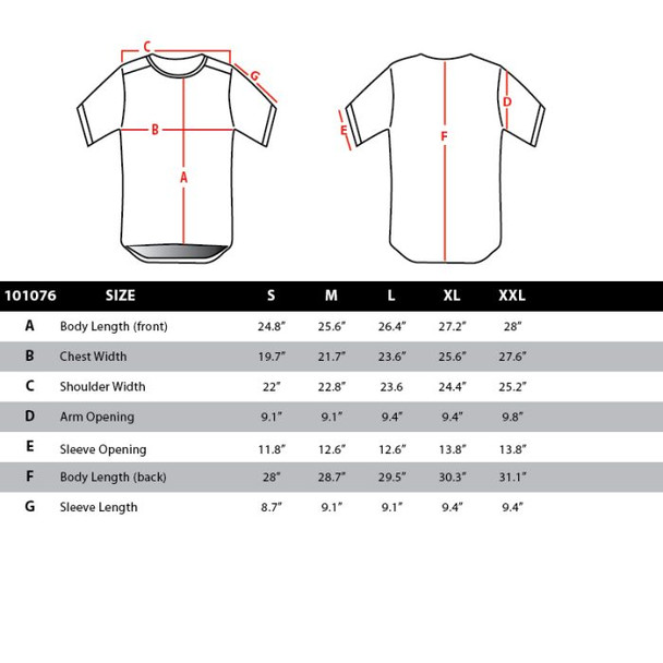 Condor Maxfort Training Top Dimensions