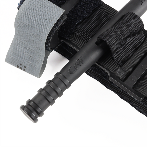 Bilateral windlass clip on the C-A-T, allowing for rapid windlass lock and added strength. Bilateral windlass clip on the C-A-T, allowing for rapid windlass lock and added strength.