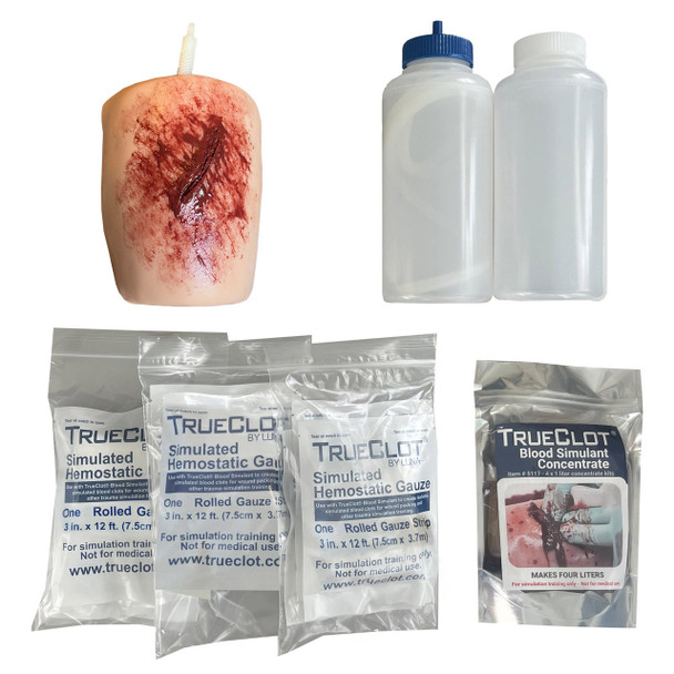 TrueClot Wound Packing Training Kit, Laceration